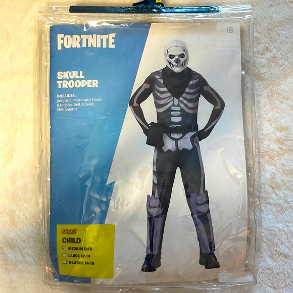 Spirit Other Fortnite Skull Trooper Costume Size Boys Medium 8